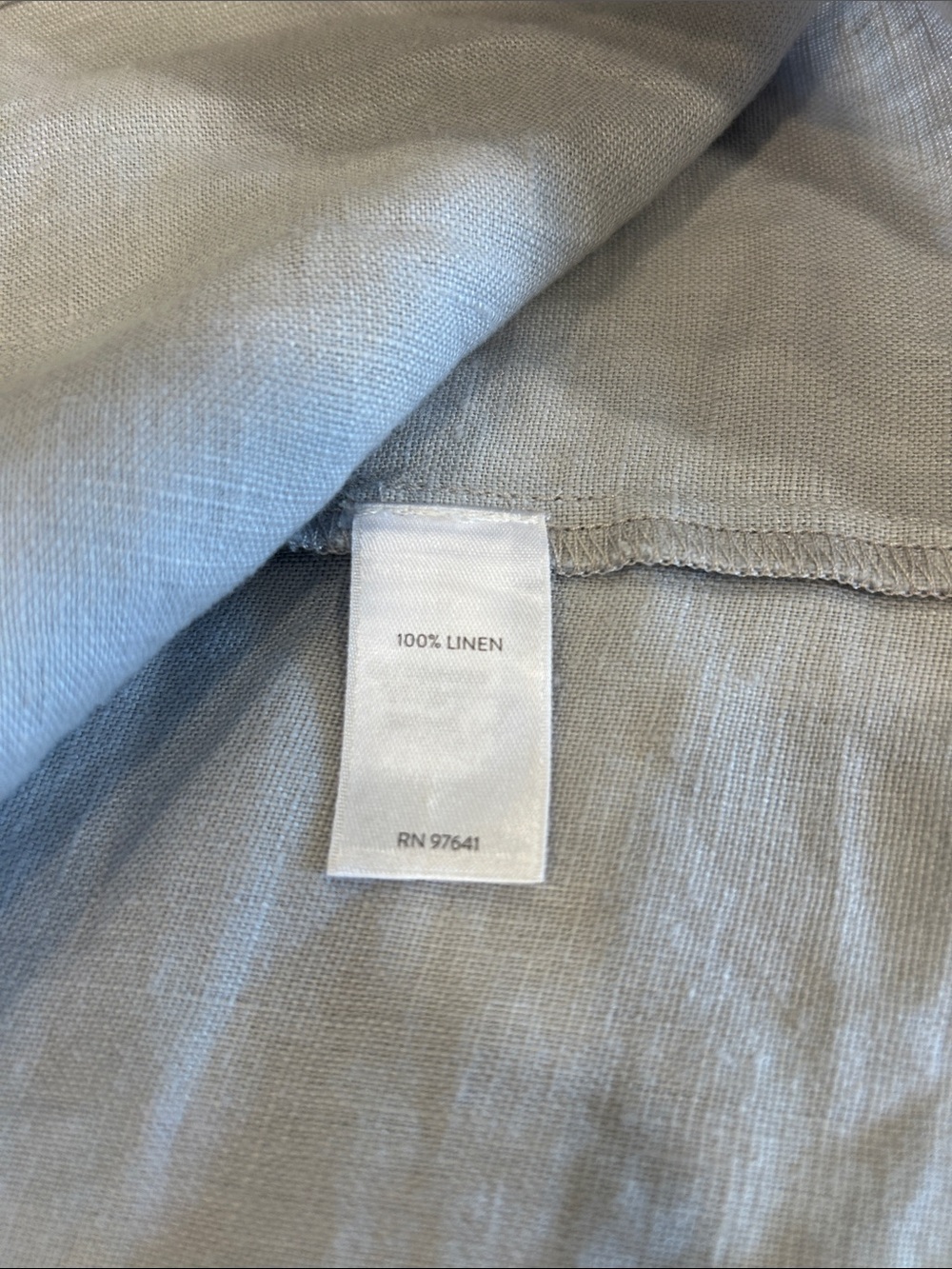 J Jill Love Linen 100% Linen Button Down Shacket Grey Lagenlook Coastal Pockets - Picture 12 of 16